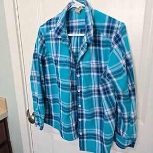Woolrich Plaid Flannel Button Down Shirt Plus Size XXL